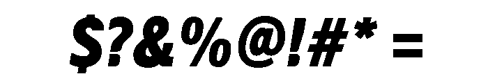 LDNMertonSans BoldItalic Font OTHER CHARS