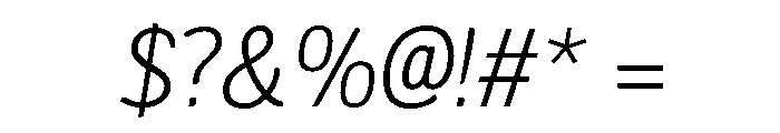 LDNMertonSans LightItalic Font OTHER CHARS
