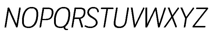 LDNMertonSans LightItalic Font UPPERCASE