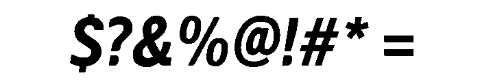 LDNMertonSans SemiBoldItalic Font OTHER CHARS