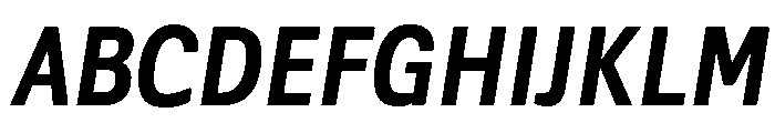 LDNMertonSans SemiBoldItalic Font UPPERCASE