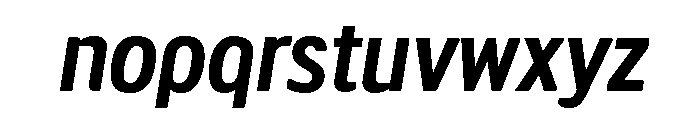 LDNMertonSans SemiBoldItalic Font LOWERCASE