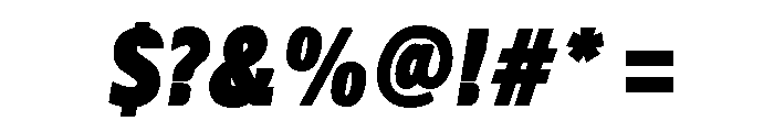 LDNMertonSans UltraBoldItalic Font OTHER CHARS