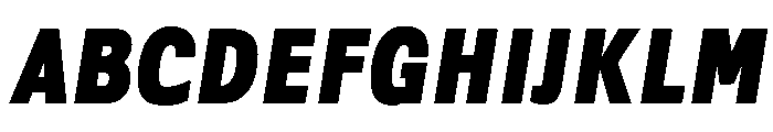 LDNMertonSans UltraBoldItalic Font UPPERCASE