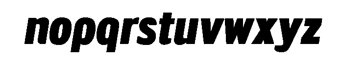 LDNMertonSans UltraBoldItalic Font LOWERCASE