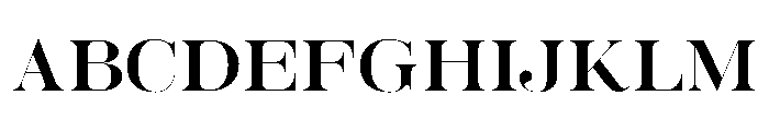LDNModern Regular Font UPPERCASE