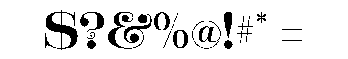 LDNModernNo2 Regular Font OTHER CHARS