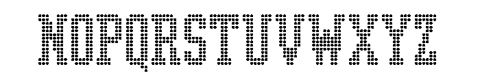 LDNPenrose BigDots Font UPPERCASE
