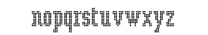 LDNPenrose BigDots Font LOWERCASE