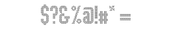LDNPenrose SmallDots Font OTHER CHARS