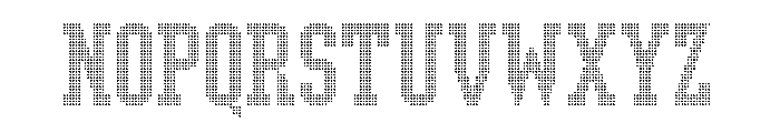 LDNPenrose SmallDots Font UPPERCASE