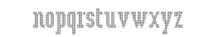 LDNPenrose SmallDots Font LOWERCASE