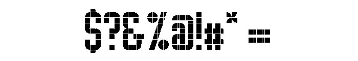 LDNPenrose Squares Font OTHER CHARS