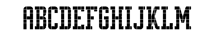 LDNPenrose Squares Font UPPERCASE