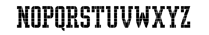 LDNPenrose Squares Font UPPERCASE