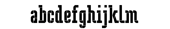LDNPenrose Stencil FONT