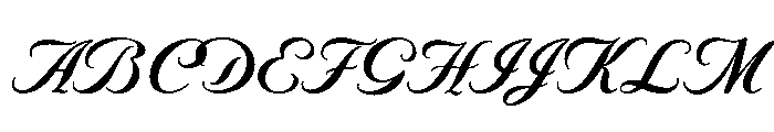 LDNPiccadillyScript Bold Font UPPERCASE