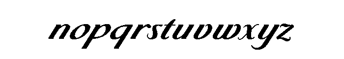 LDNPiccadillyScript Bold Font LOWERCASE