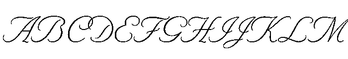 LDNPiccadillyScript Light Font UPPERCASE