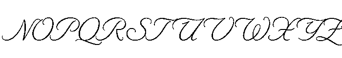 LDNPiccadillyScript Light Font UPPERCASE