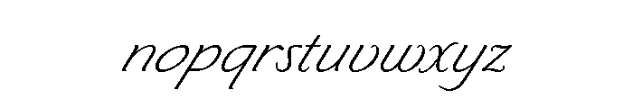 LDNPiccadillyScript Light Font LOWERCASE