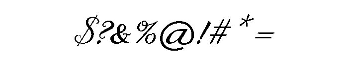 LDNPiccadillyScript Medium Font OTHER CHARS