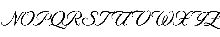 LDNPiccadillyScript Medium Font UPPERCASE