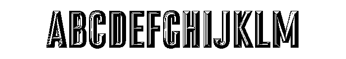LDNPoplar Foreground Font UPPERCASE
