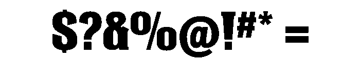 LDNShadwell Black Instance Font OTHER CHARS