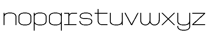 LDNSloaneSquare Thin Font LOWERCASE