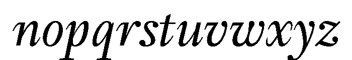LDNWestminsterText Italic Font LOWERCASE