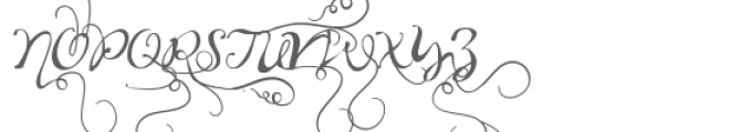 ld cursive flourish Font UPPERCASE