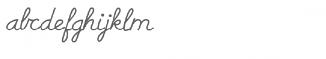 ld modern cursive script Font LOWERCASE