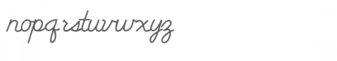 ld modern cursive script Font LOWERCASE