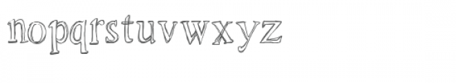 ld roman sketch Font LOWERCASE