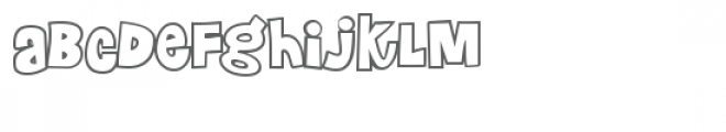 ld shoemaker outline Font LOWERCASE