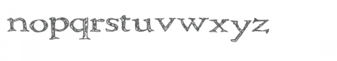 ld sketchy serif Font LOWERCASE