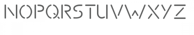 ld stencil Font UPPERCASE