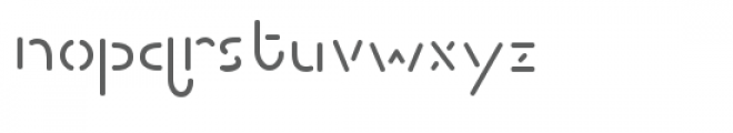 ld stencil Font LOWERCASE