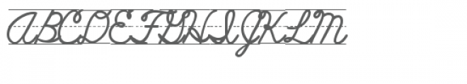 ld traditional cursive lined Font UPPERCASE