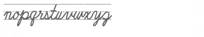 ld traditional cursive lined Font LOWERCASE