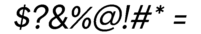 Lektorat Variable Semibold Italic Font OTHER CHARS