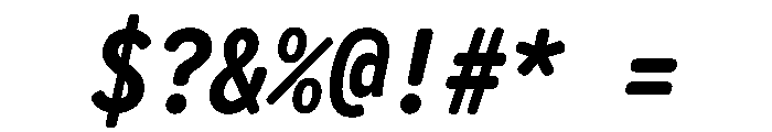 Letter Gothic Recast Bold Italic Font OTHER CHARS