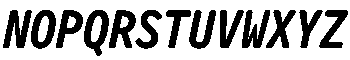 Letter Gothic Recast Bold Italic Font UPPERCASE