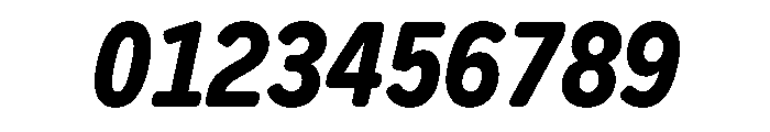 Letter Gothic Recast Extra Bold Italic Font OTHER CHARS