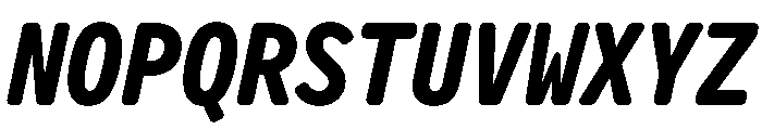 Letter Gothic Recast Extra Bold Italic Font UPPERCASE