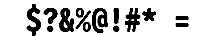 Letter Gothic Recast Extra Bold Font OTHER CHARS