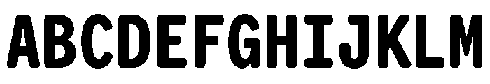 Letter Gothic Recast Extra Bold Font UPPERCASE