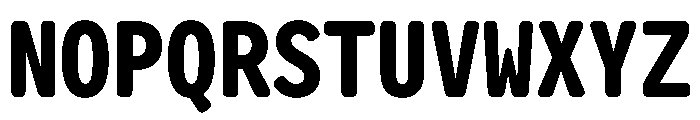 Letter Gothic Recast Extra Bold Font UPPERCASE