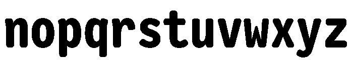 Letter Gothic Recast Extra Bold Font LOWERCASE